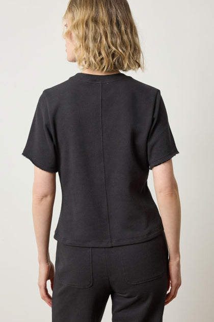 Darted Elbow Sleeve Tee