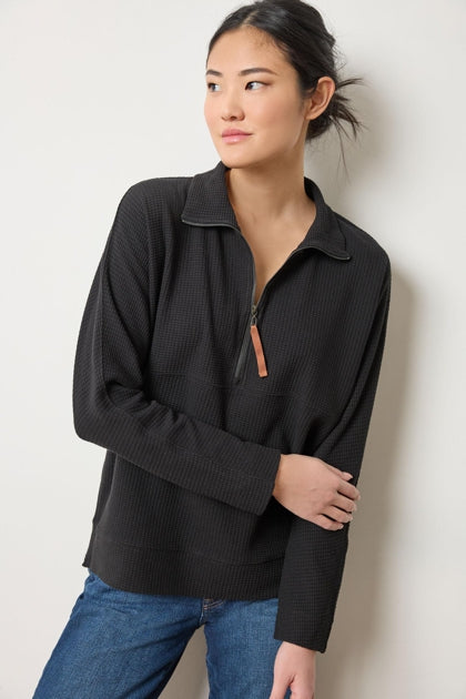 Dolman Half Zip | Blk