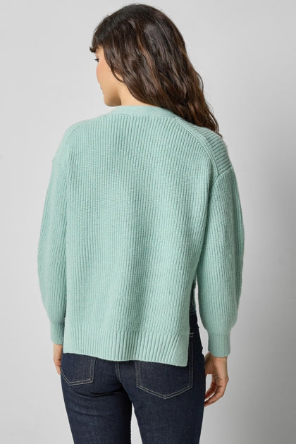 Relaxed Side Vent Cardi | Frost