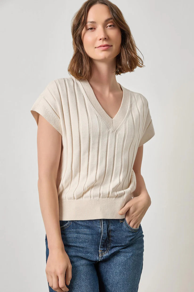 Drafted Wedge Rib Rib Wedge Sweater – Capsule