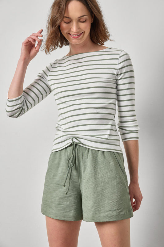 Sage Stripe Tee
