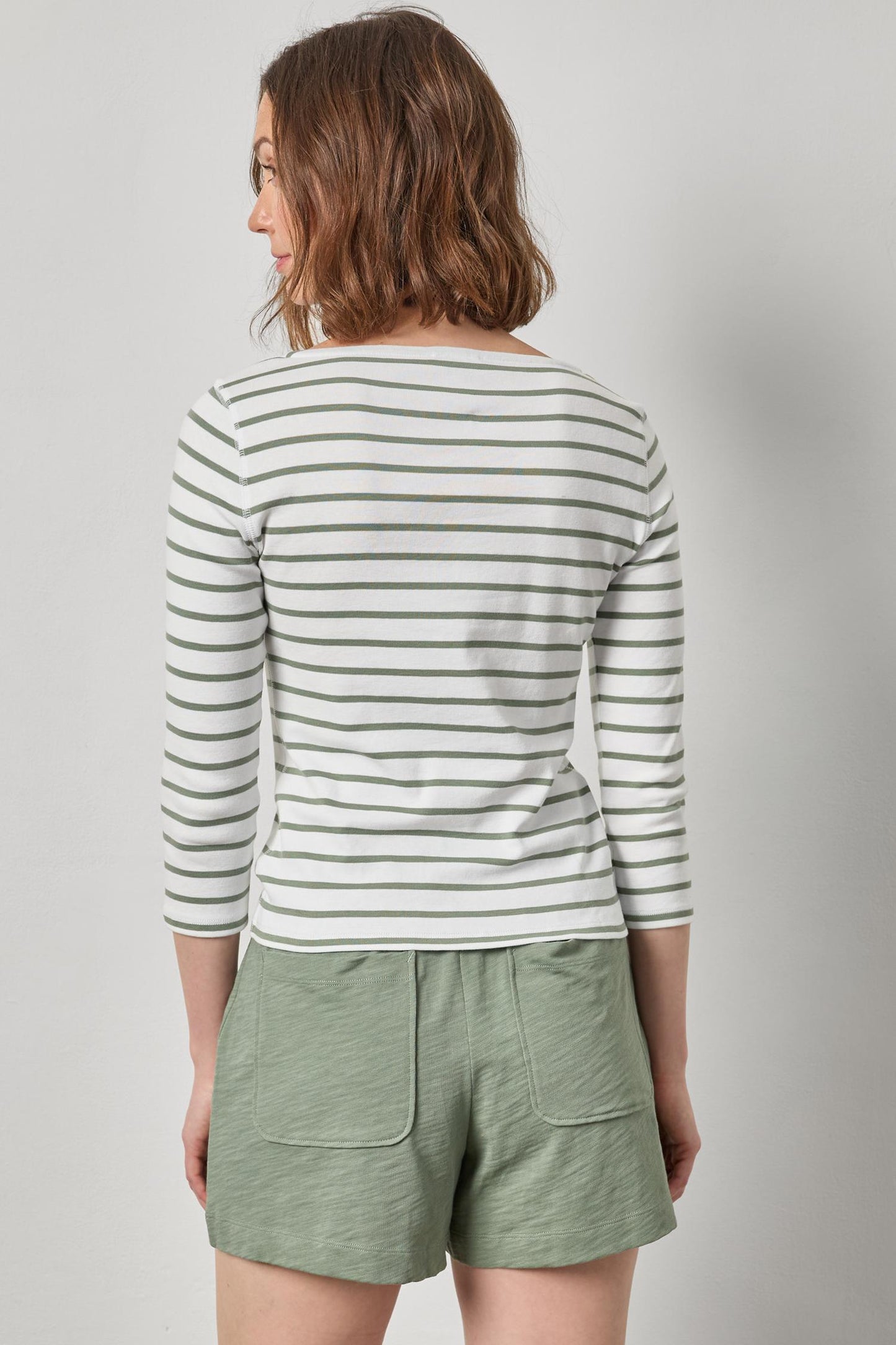 Sage Stripe Tee