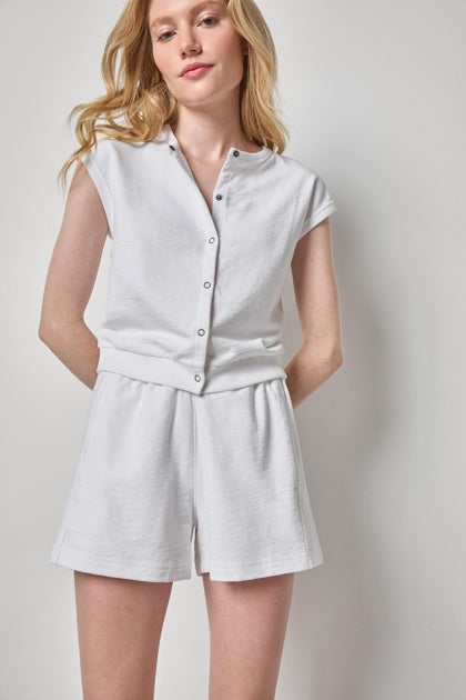 Terry Cardigan | White