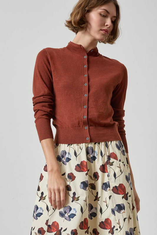 Funnel Neck Cardigan