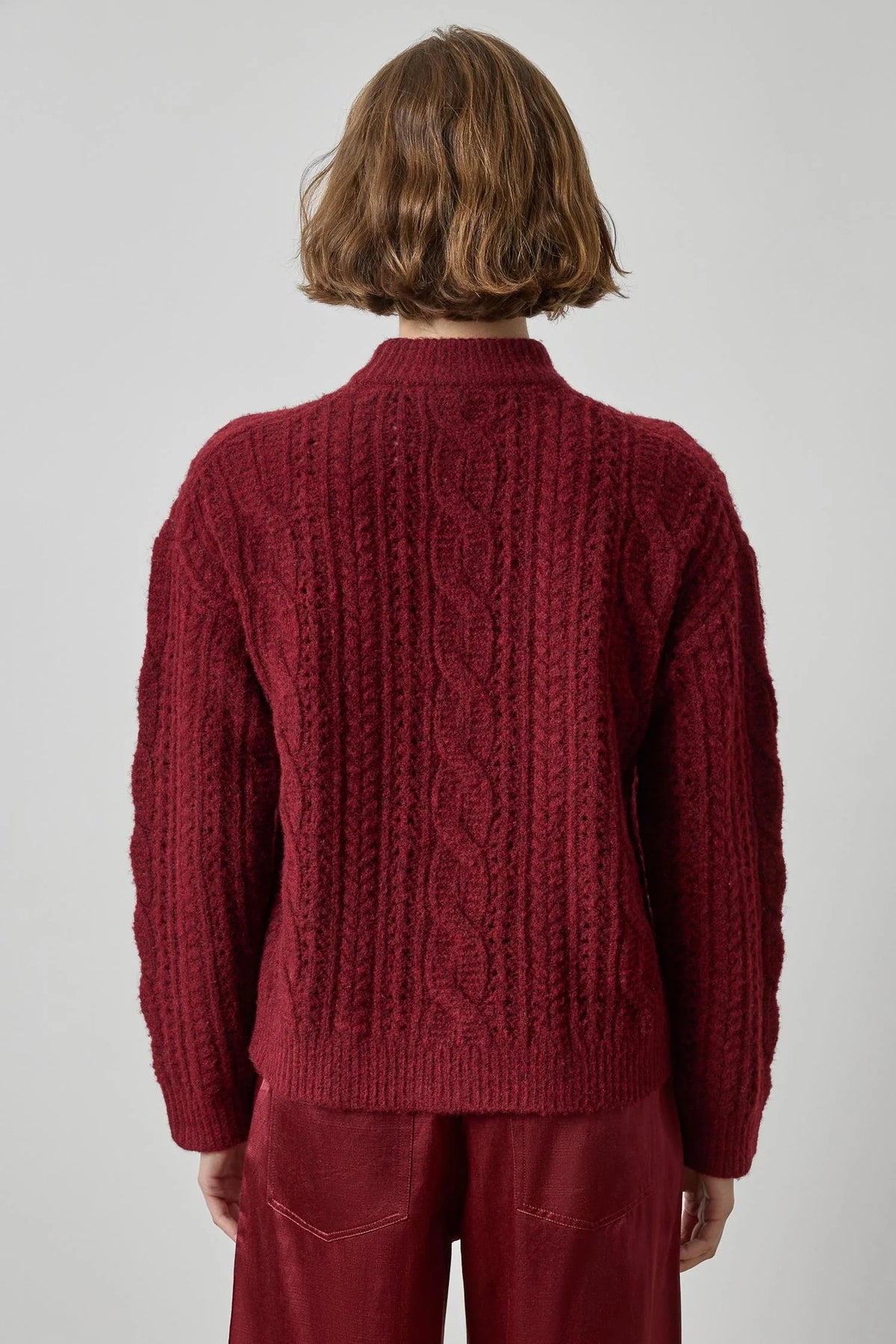 Relaced Cable Sweater