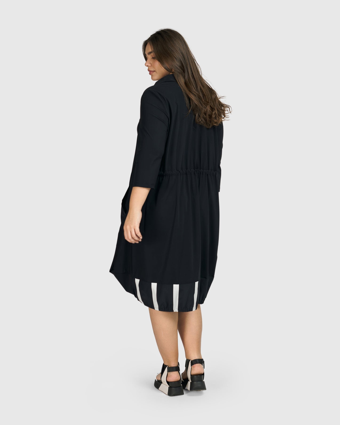 Tie Back Dress | Black