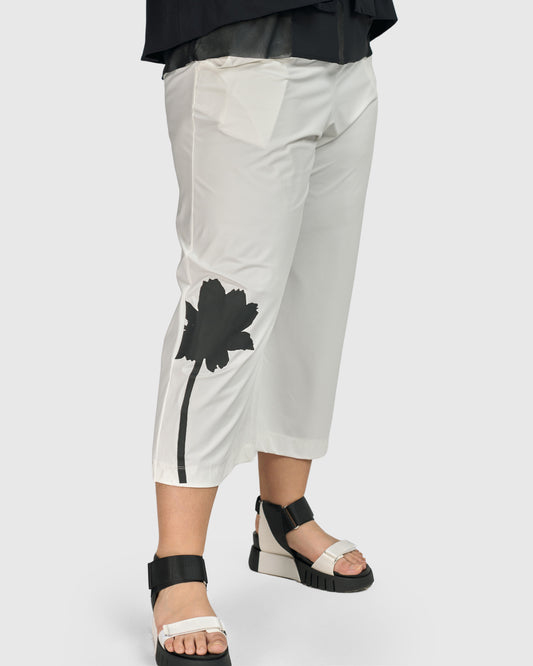 Flower Pant | White