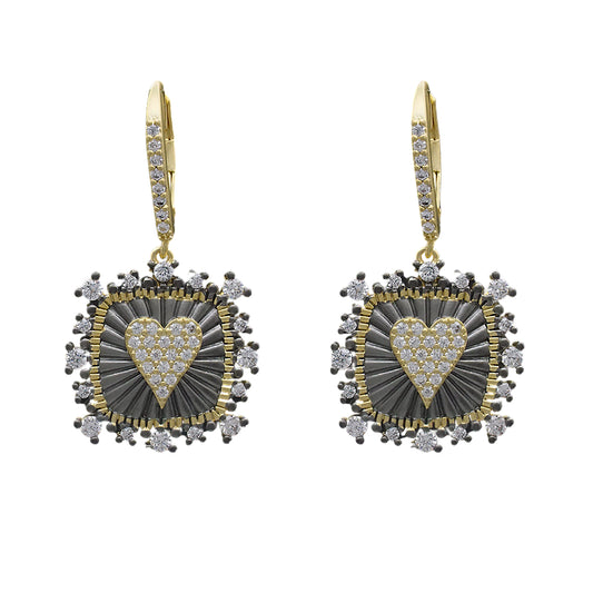 Pave Heart Dangle