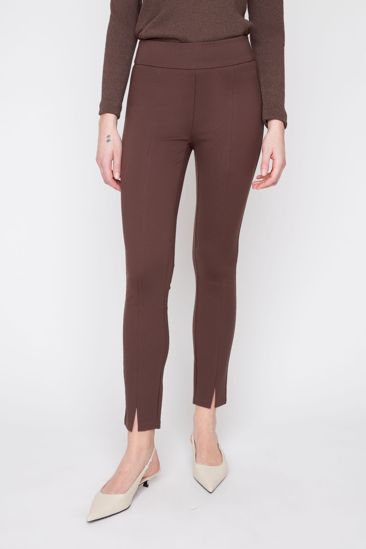 Chocolate Split Ankle Pant