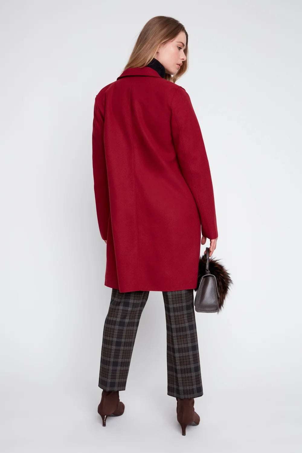 Brushed Knit Long Coat