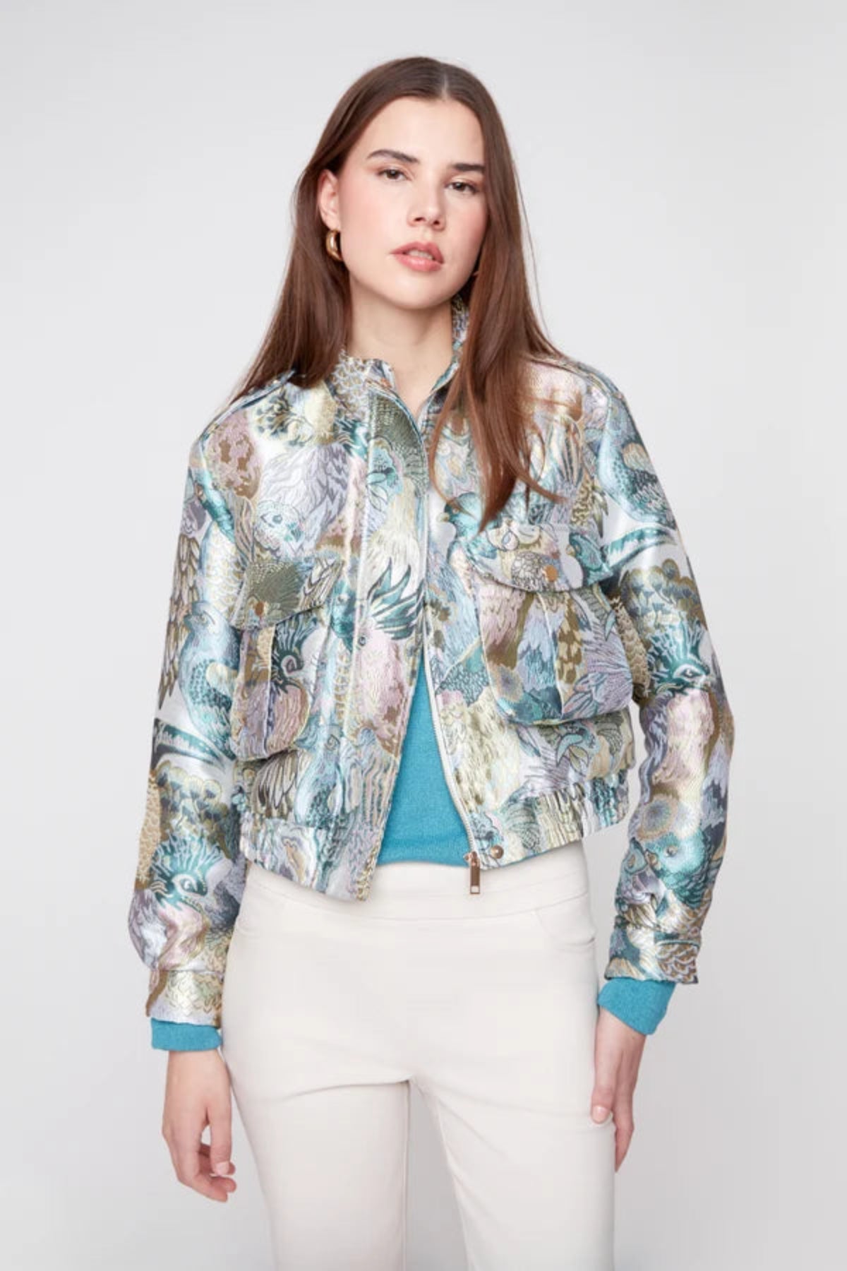 Bird Print Bomber