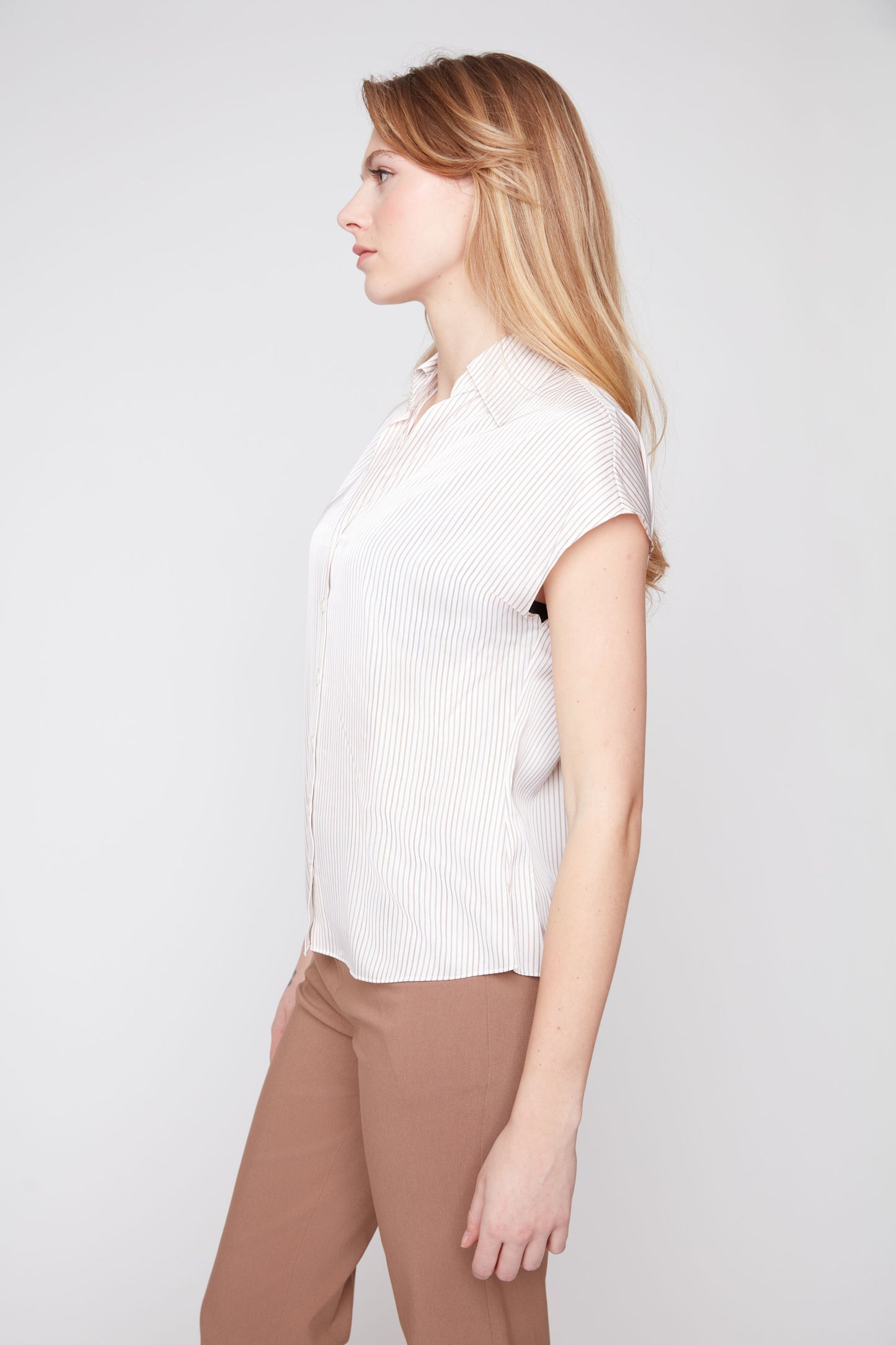 Satin Stripe Blouse
