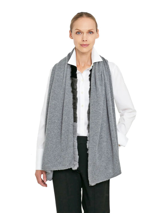 Cashmere Shawl | Heather Grey