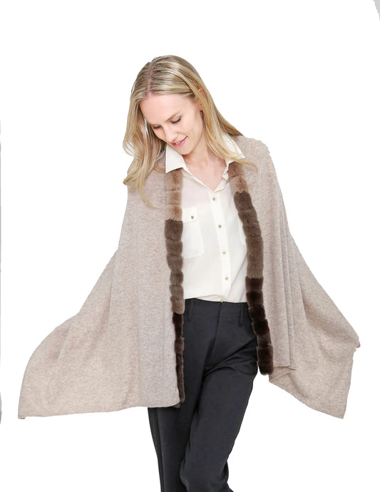 Cashmere Shawl | Taupe