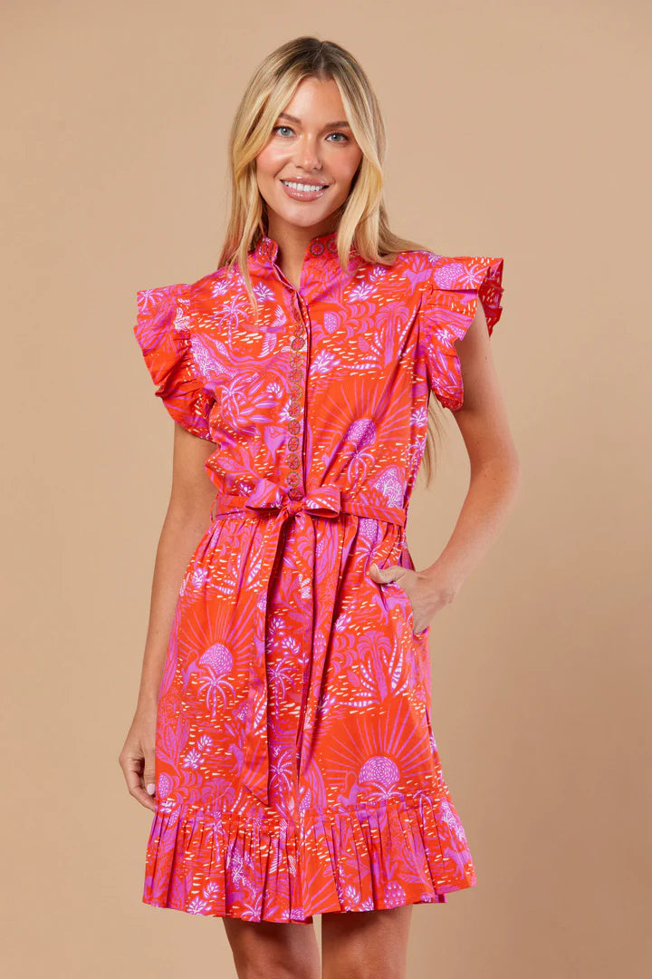 Miller Dress | Whimsical Island Sunset