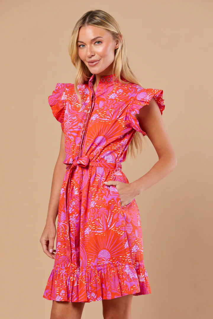 Miller Dress | Whimsical Island Sunset