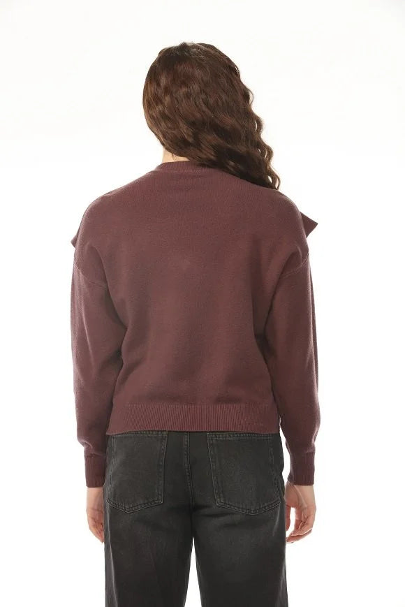 Colette Layered Tie Sweater