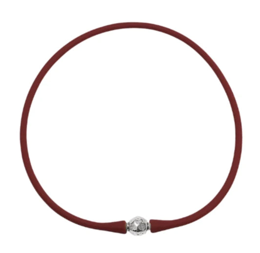Florence Necklace | Red/Silver