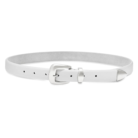 Silverlake Belt | Eggshell Silver