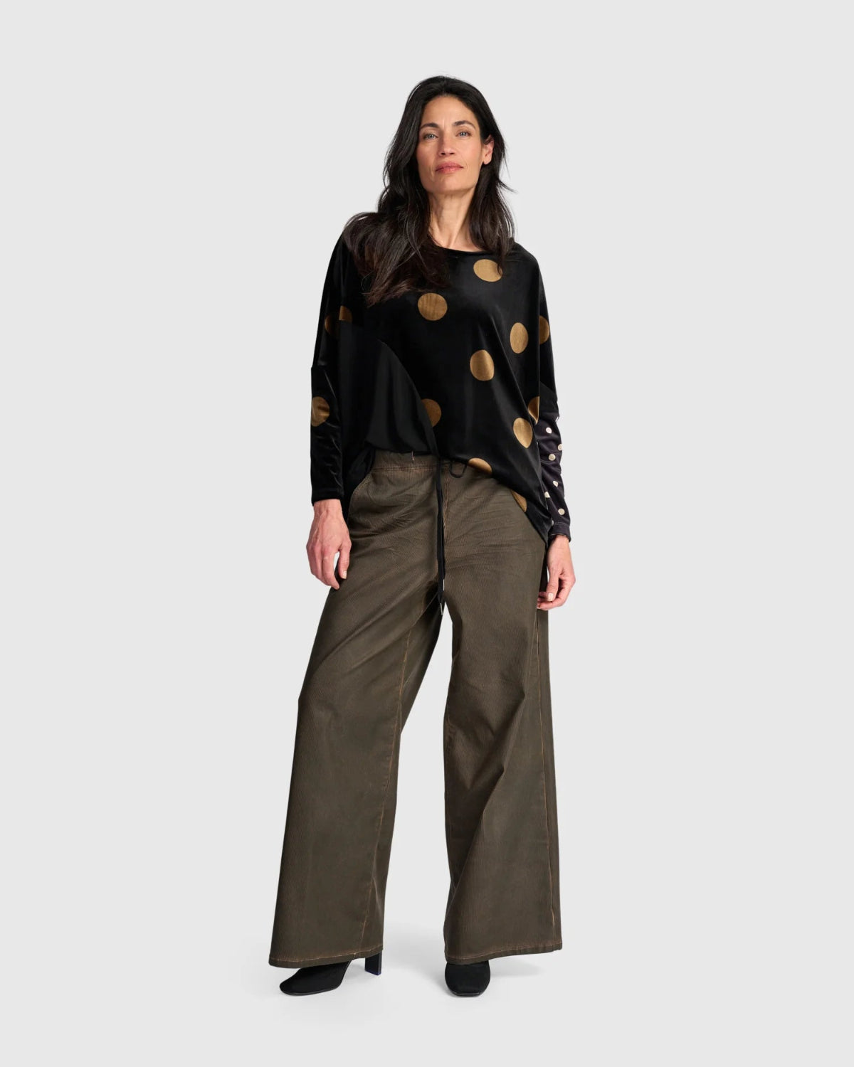 Wide Leg Jeans | Brn Stripe