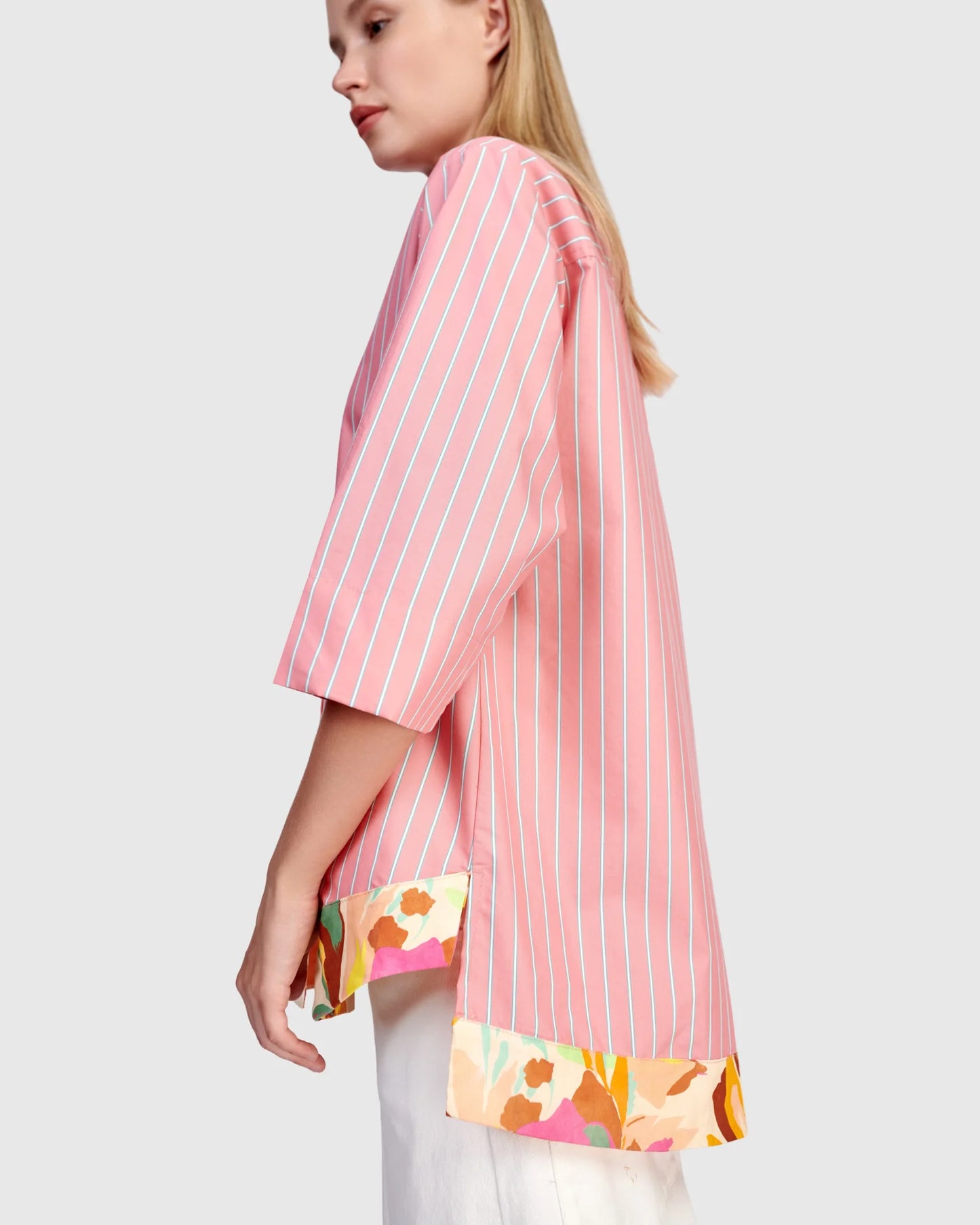 Jasmine Collarless Shirt