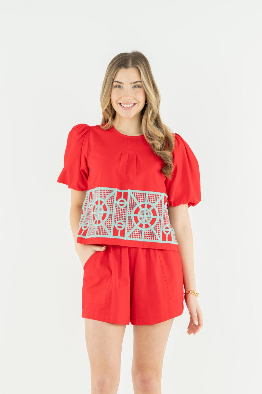 Jane Top | Tomato