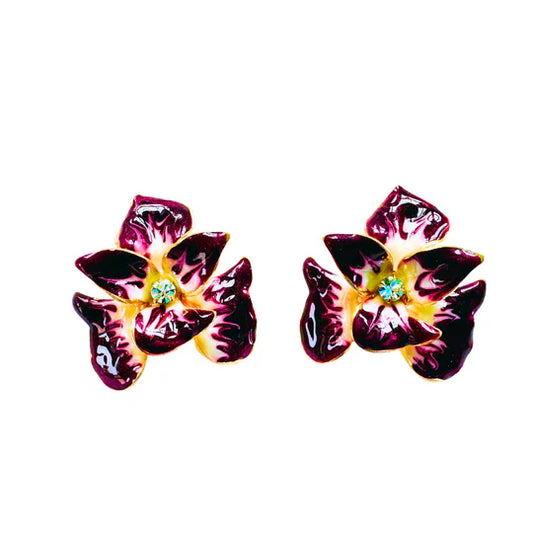 Orchid Earring | Plum