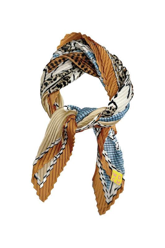 Camel Mix Plisse Scarf