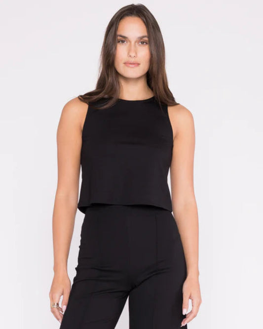 Ponte Knit Tank | Blk
