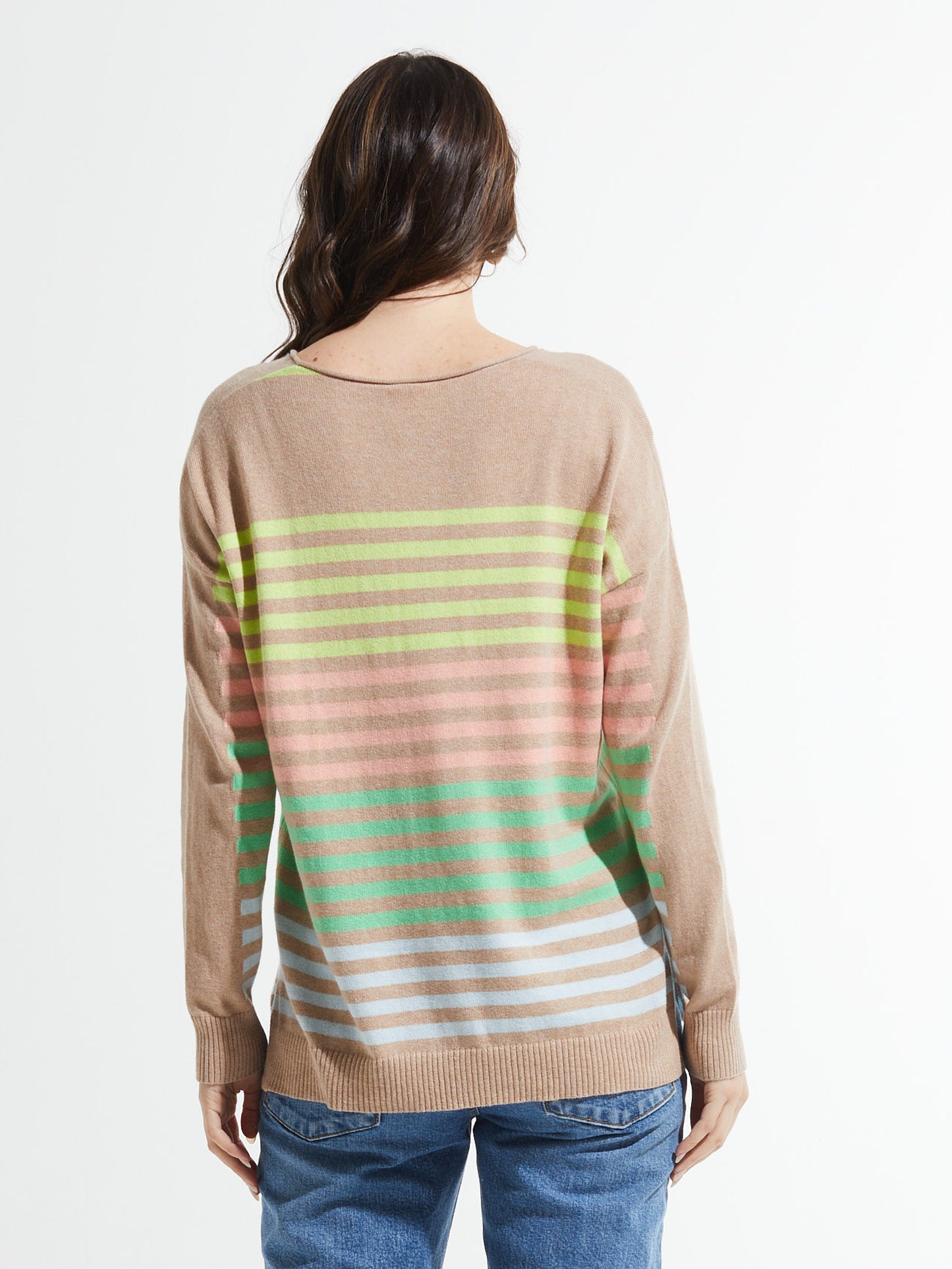 Side Stripe Sweater | Crema