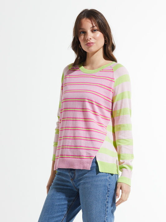 Raglan Stripe Sweater | Sherbet