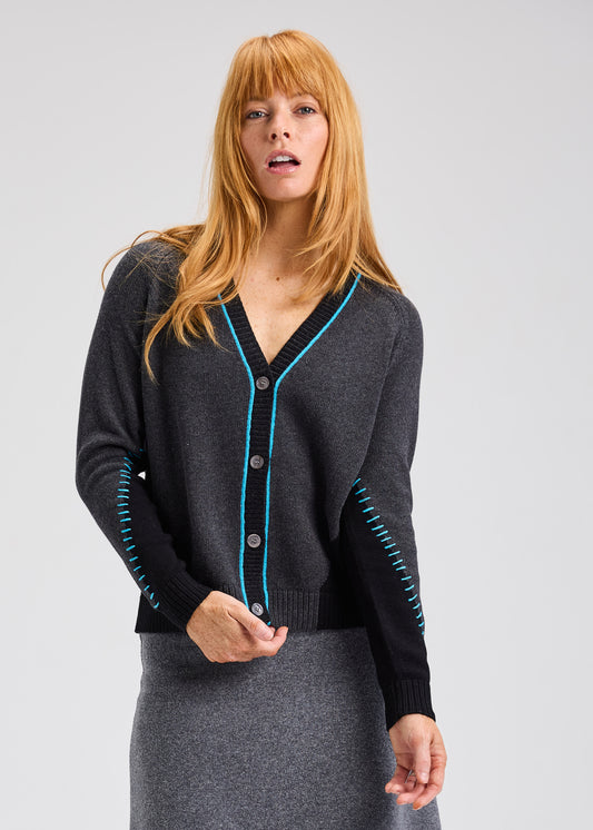 Panelled Cardigan