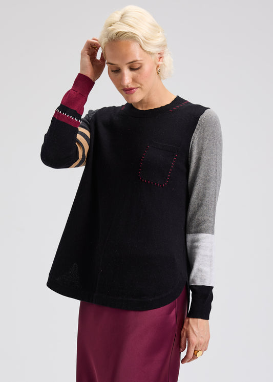 Spliced Sweater