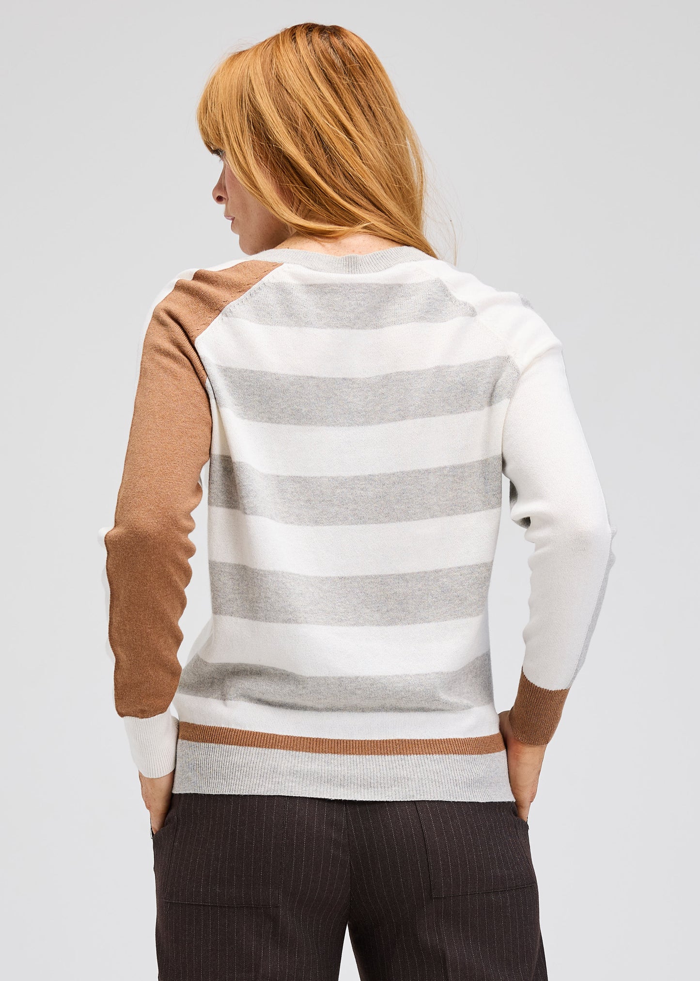 Split Sweater | Lt Marl