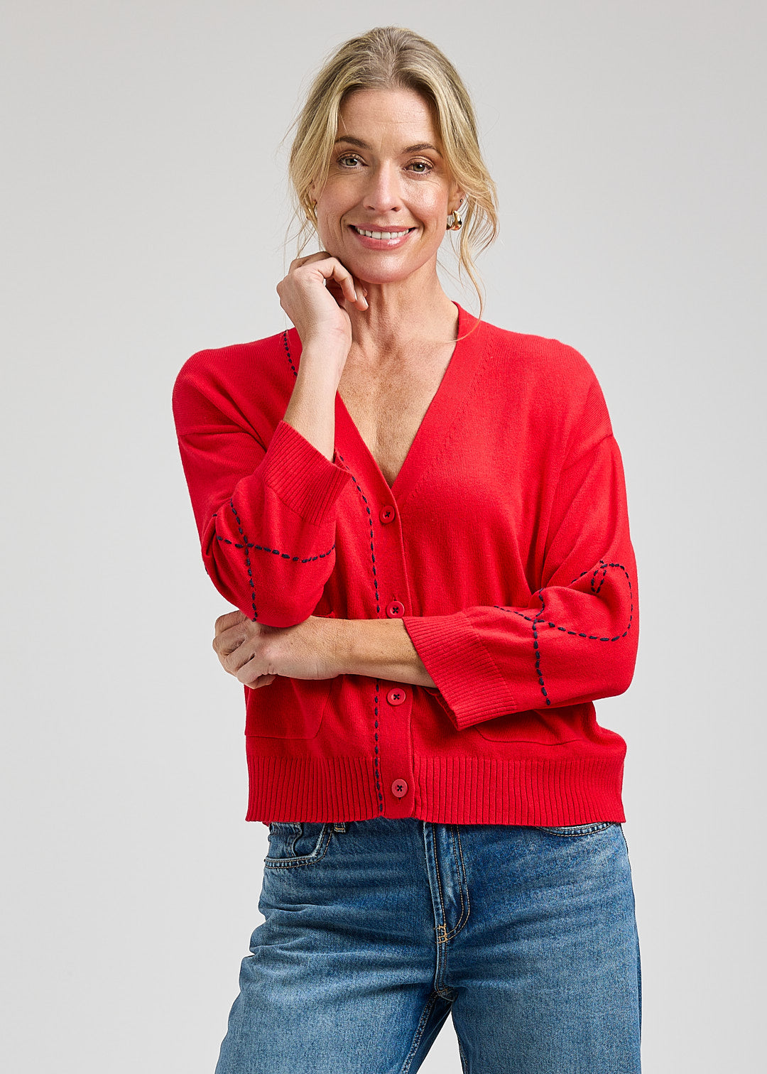 Heart Wide Sleeve Cardi