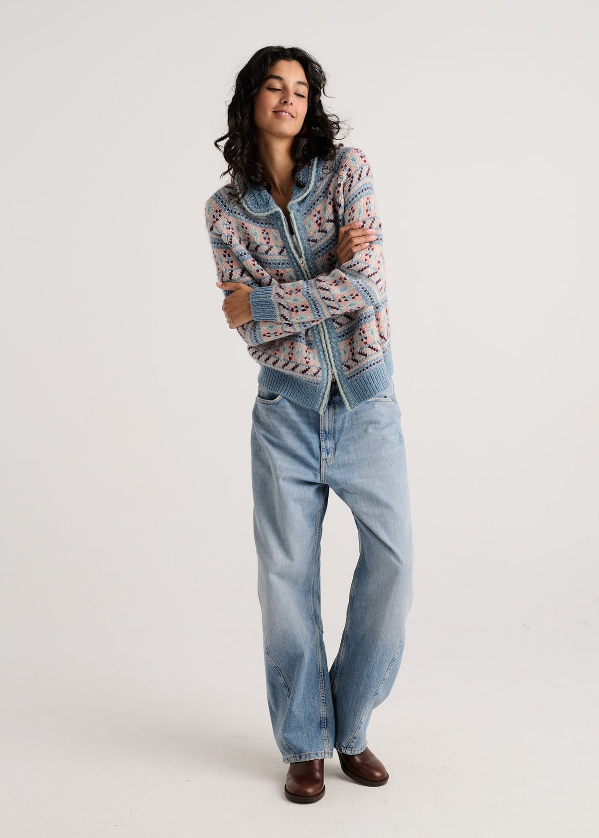 Fairisle Collared Jacket