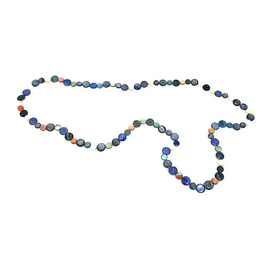 Mother Of Pearl Necklace | Navy/Multi