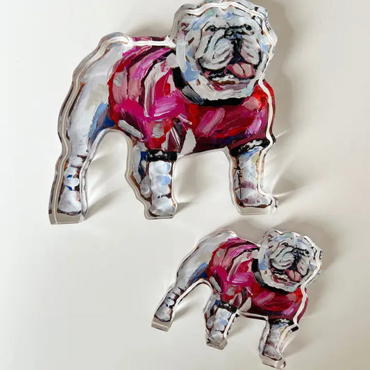 Large Acrylic Bulldog
