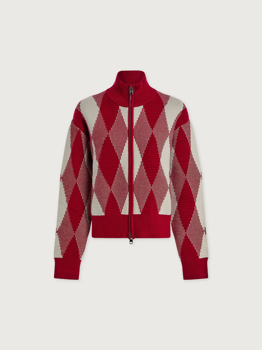 Karina Jacquard Jacket | Red