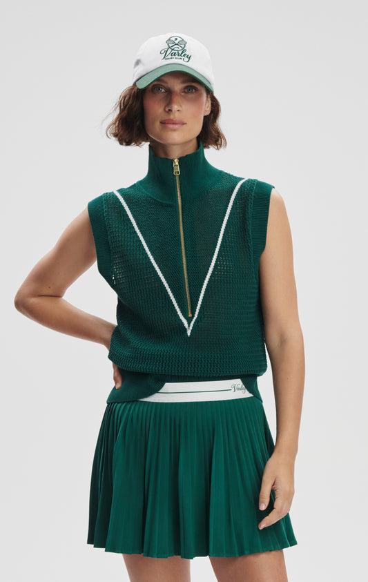 Allena Half Zip Vest | Forest