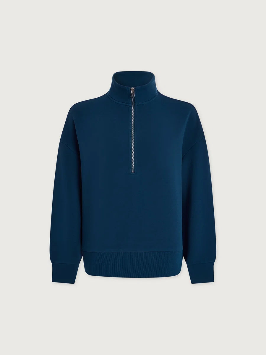 Mavis Mock Sweat | Sea Blue
