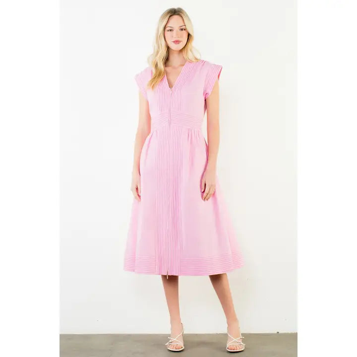 Pink Zipper Dress