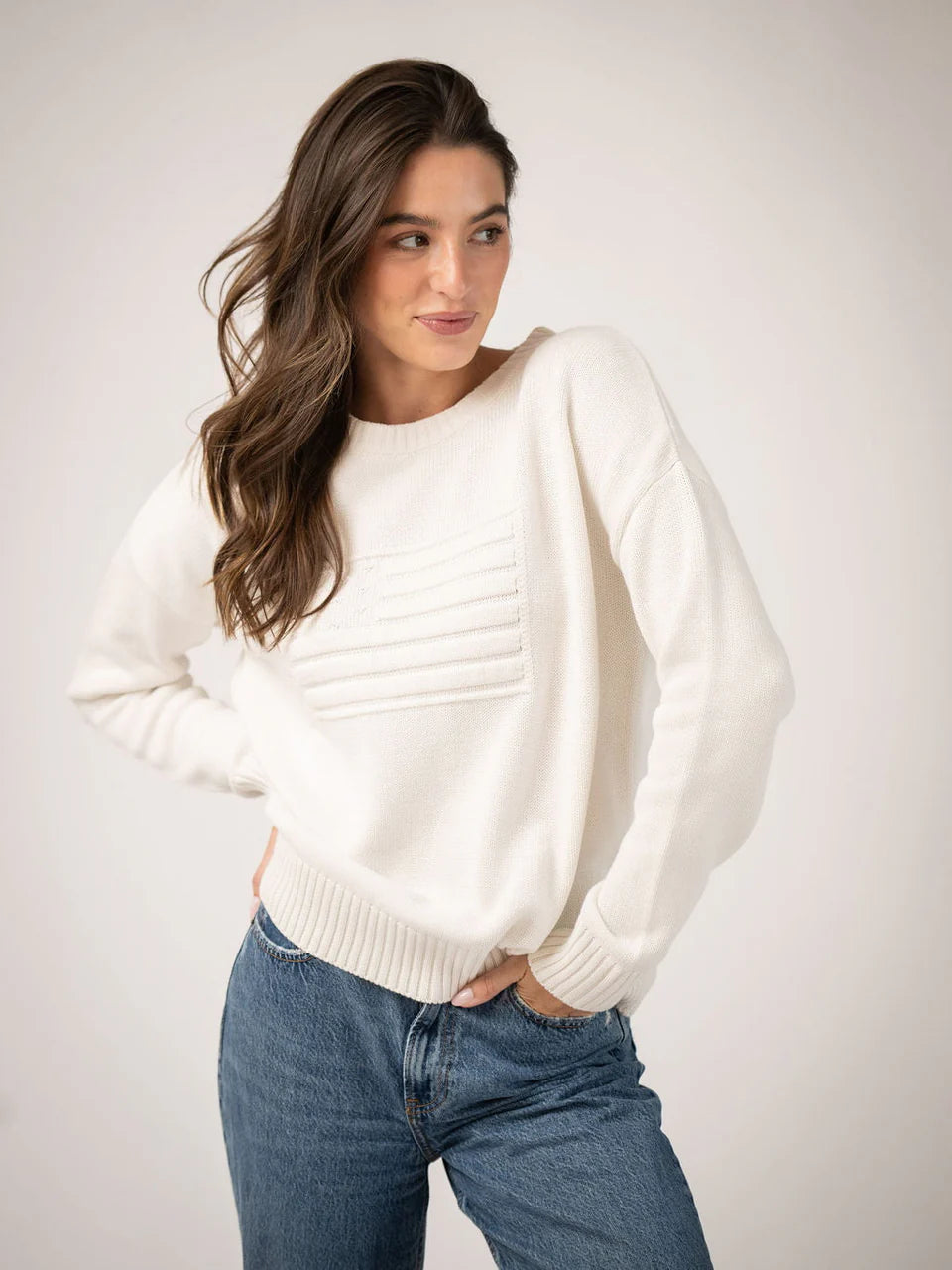 American Flag Monochrome Sweater