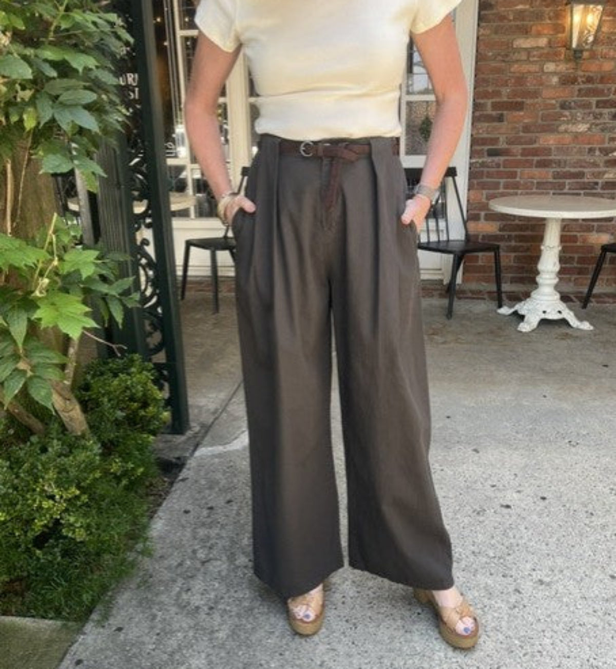 Pleated Trouser | Chocolate