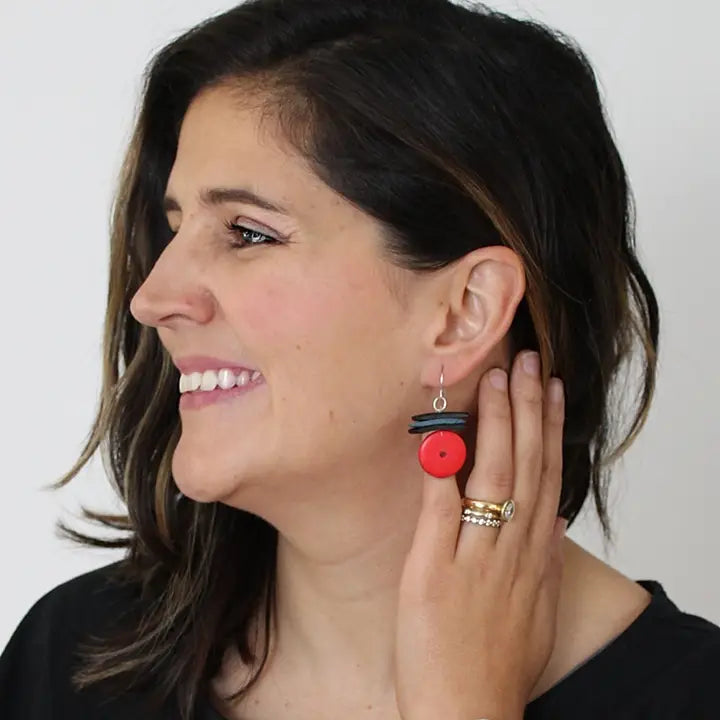Elaine Earring | Red
