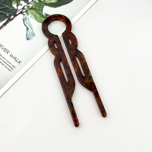 Acetate U Shape Hair Stick French Twist Pin Minimal: A
