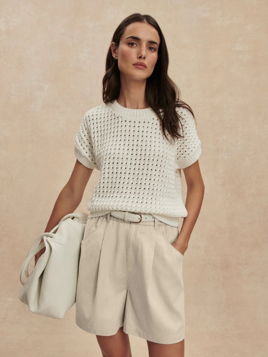 Denny Knit Top | Snow White