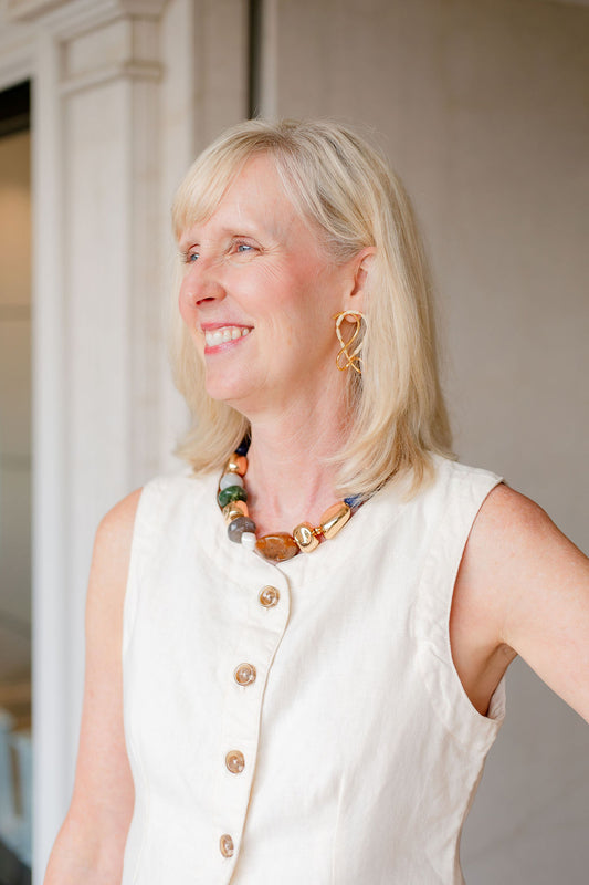 Stone & Mix Shape Necklace