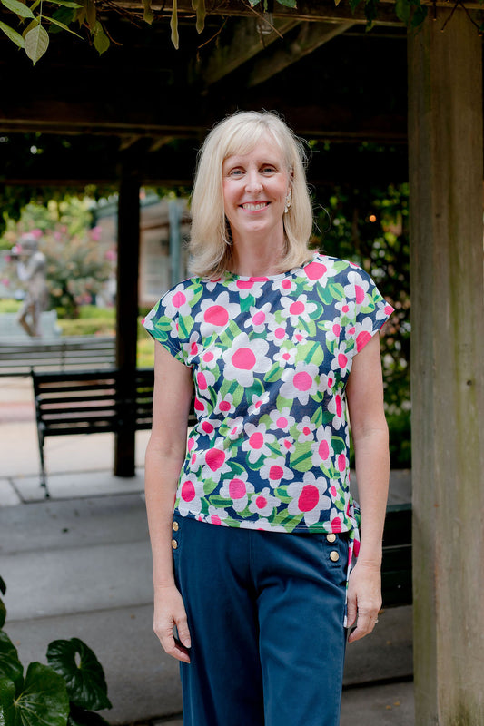 Floral Side Tie
