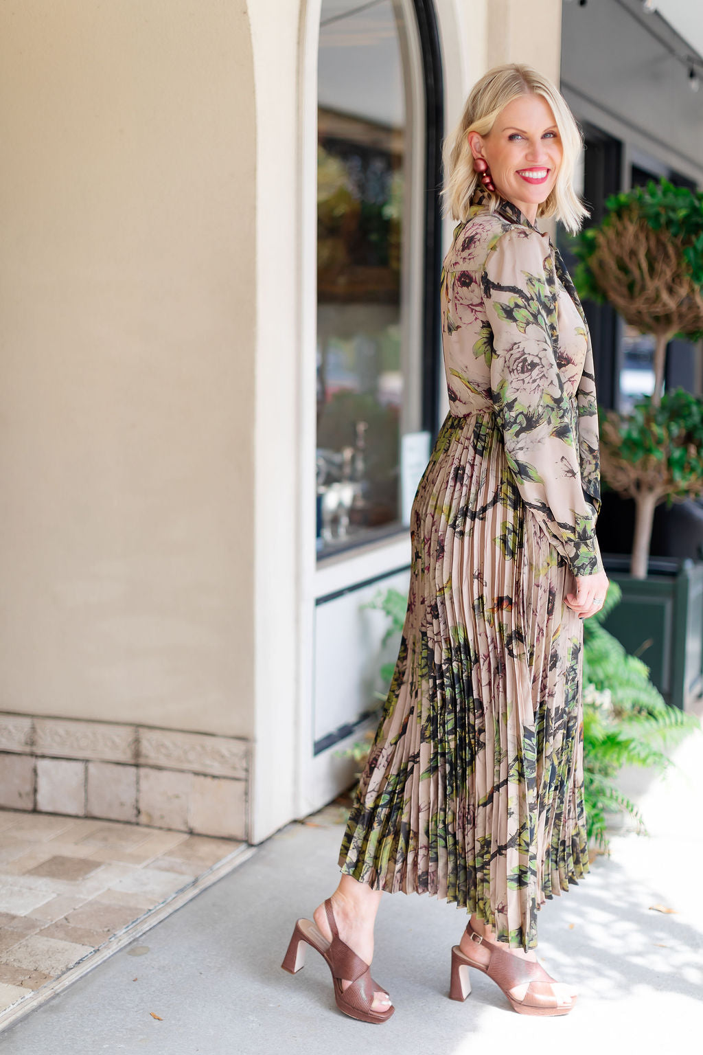 Branches Long Dress